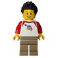 White Torso, Dark Tan Legs, Black Hair
