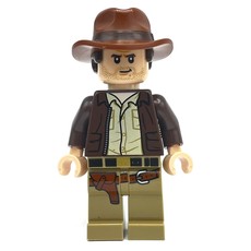 Indiana Jones in Dark Brown Jacket, Tan Shirt, Light Nougat Hands (fig-013687)