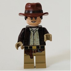 Indiana Jones in Dark Brown Jacket, Tan Shirt, Dark Tan Hands (fig-013690)