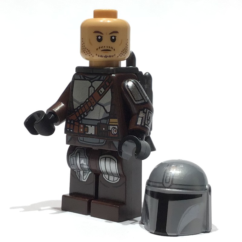 LEGO Set fig-013735 The Mandalorian / Din Djarin, Dark Brown Outfit ...