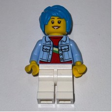 Aki Jones - Bright Light Blue Jacket, White Legs, Dark Azure Hair (fig-013755)