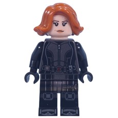 Black Widow, Pearl Dark Gray Jumpsuit, Medium Azure Highlights (fig-013809)