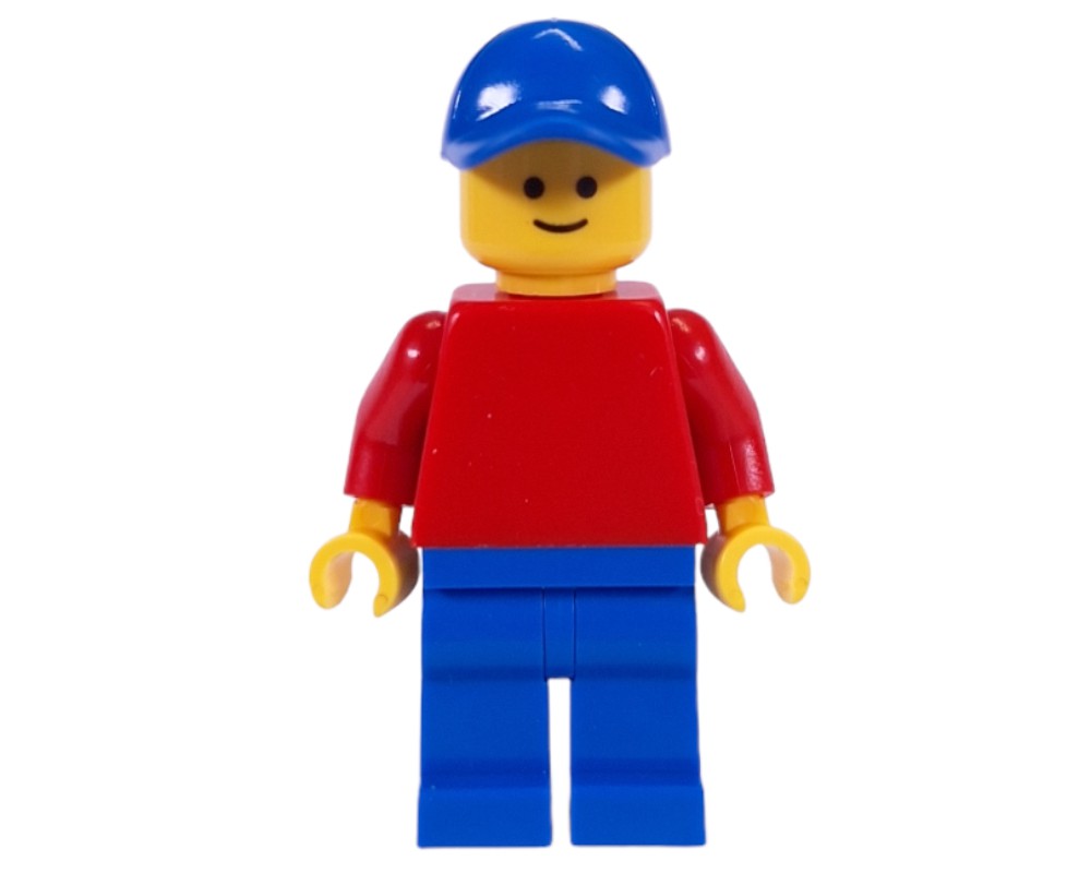 LEGO Set fig-013810 Red Torso, Blue Legs, Blue Cap | Rebrickable ...