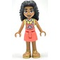 Adi - Bright Light Yellow Top, Coral Skirt