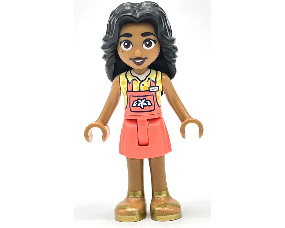 LEGO Set fig-013894 Adi - Bright Light Yellow Top, Coral Skirt ...