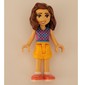Luna - Bright Light Blue Top, Bright Light Orange Skirt
