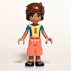 Leo - Yellow Shirt, Coral Pants (fig-013910)