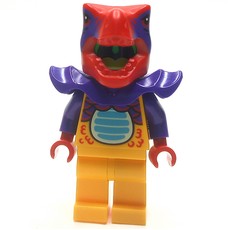 Dinosaur Suit Guy, Bright Light Orange and Red (fig-013945)