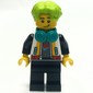 Blogger, White Jacket, Black Legs, Lime Hair