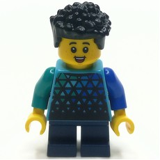 Boy, Medium Azure Torso, Dark Blue Legs (fig-013953)