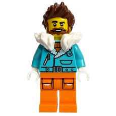 Arctic Explorer, Captain Nautilus, Medium Azure Jacket, Orange Legs, White Fur Collar (fig-013971)