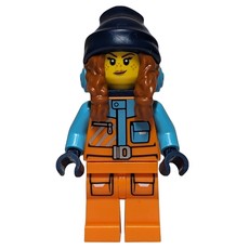 Arctic Explorer, Tina Tarantula, Orange Suit, Dark Blue Backpack and Beanie (fig-013973)