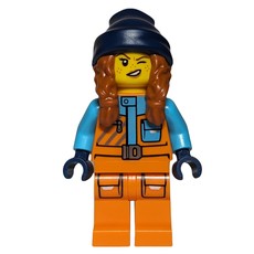 Arctiv Explorer, Tina Tarantula, Orange Suit, Dark Blue Beanie with Hair (fig-013975)