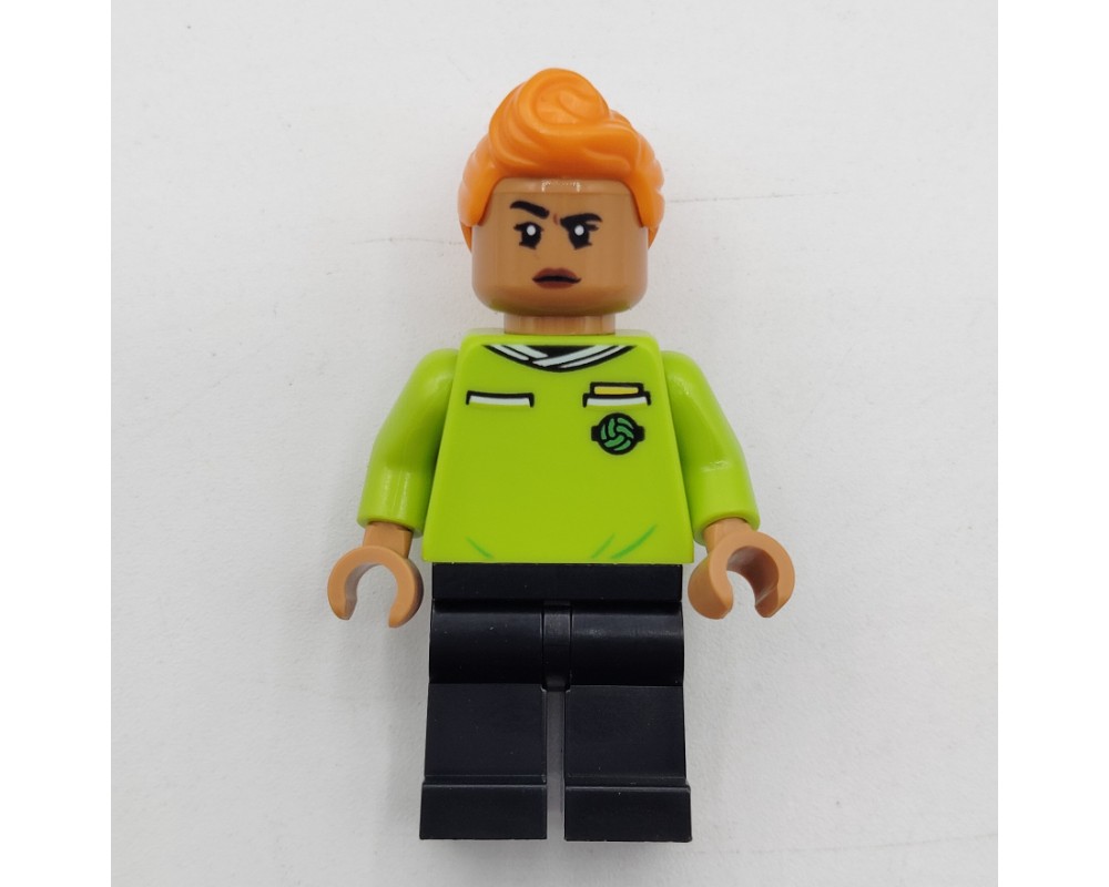 LEGO Set fig-014009 Soccer Referee, Lime Jersey | Rebrickable - Build ...