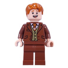Fred Weasley in Reddish Brown Suit, Dark Orange Tie (fig-014025)