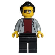 Light Bluish Grey Torso, Black Legs, Black Hair, Sunglasses (fig-014092)
