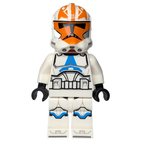 Minifig LEGO Clone Trooper, 332nd Company, Orange Markings, Visor Holes