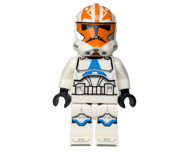 LEGO minifigure Clone Trooper, 332nd Company, Orange Markings, Visor Holes