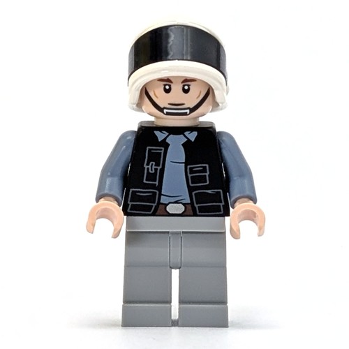 Minifig LEGO Rebel Trooper / Rebel Fleet Trooper, Light Nougat Head (Angry / Neutral)