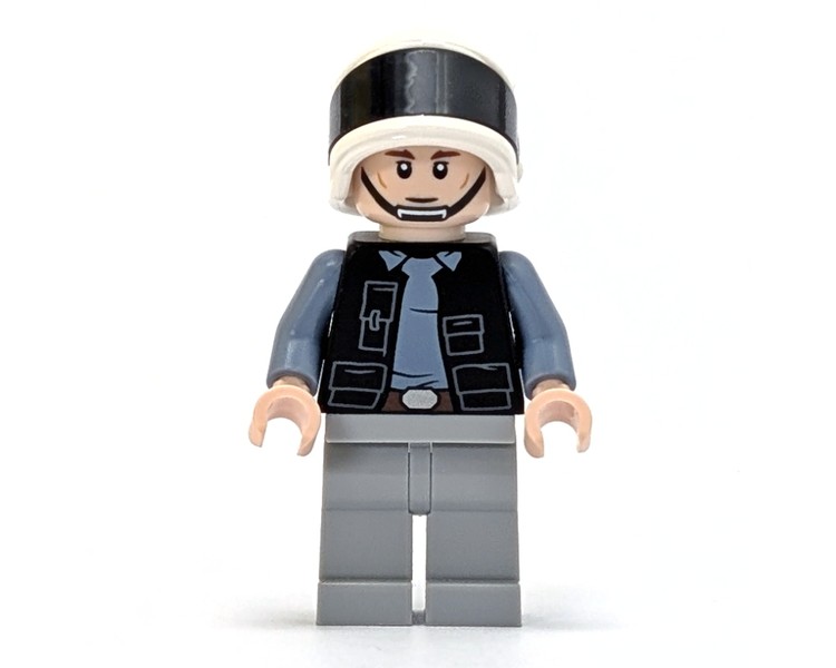 Minifig LEGO Rebel Trooper / Rebel Fleet Trooper, Light Nougat Head (Angry / Neutral)