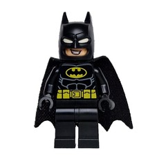 Batman, Black Suit, Black Cape and Cowl, Yellow Batman Logo, White Eyes (37157 Cape), Big Grin (fig-014214)