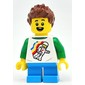 Kid - White Tors, Dark Azure Legs, Reddish Brown Hair