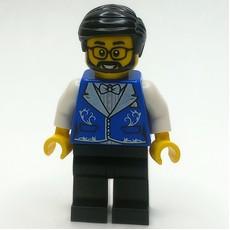 Blue Torso, Black Legs, Black Hair (fig-014245)