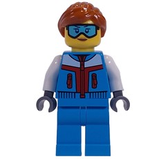 Dark Azure Torso, Dark Azure Legs, Dark Orange Hair, Goggles (fig-014276)
