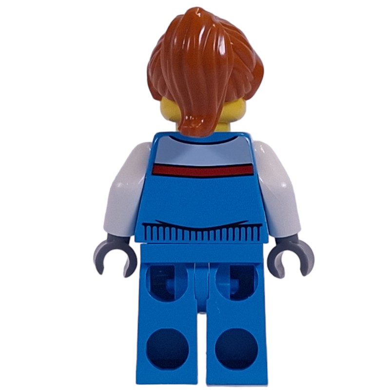 Lego Set Fig 014276 Dark Azure Torso Dark Azure Legs Dark Orange Hair