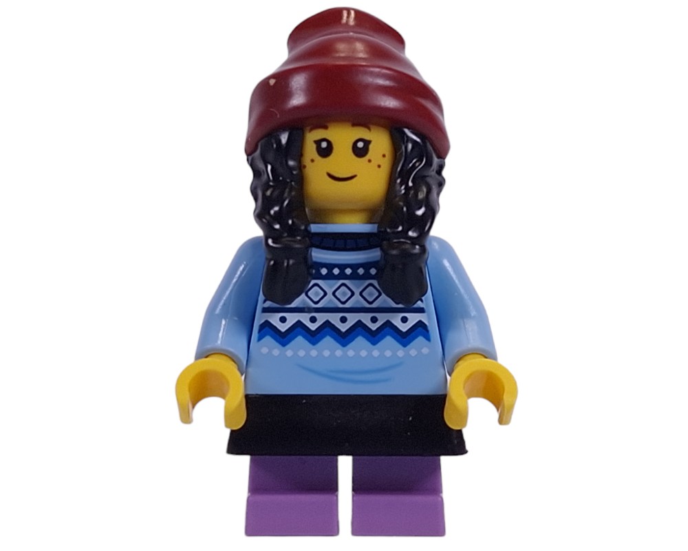 LEGO Set fig-014279 Kid, Bright Light Blue Torso, Black Dress, Medium ...