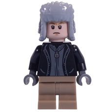 Draco Malfoy - Black Jacket, Light Bluish Grey Ushanka (fig-014303)