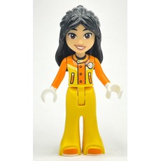 Liann - Orange/Yellow Ski Suit (fig-014333)