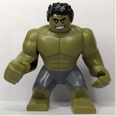 Hulk (Big Fig), Black Hair, Removable Head, Sand Blue Pants, Smiling (fig-014429)