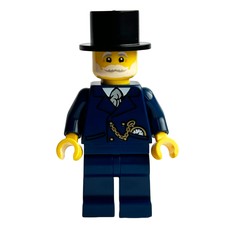 Carriage Driver, Dark Blue Suit, Black Top Hat (fig-014483)