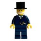 Carriage Driver, Dark Blue Suit, Black Top Hat