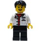 Waiter, White Torso, Black Legs, Black Hair