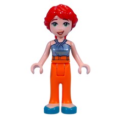 Mia - Adult, Metal Blue Top, Orange Pants (fig-014516)