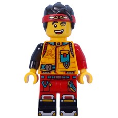 Monkie Kid, Bright Light Orange Jacket, Winking (fig-014534)