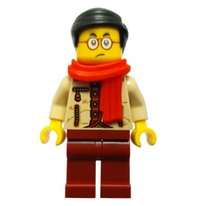 Mr. Tang, Tan Torso, Dark Red Legs (fig-014552)