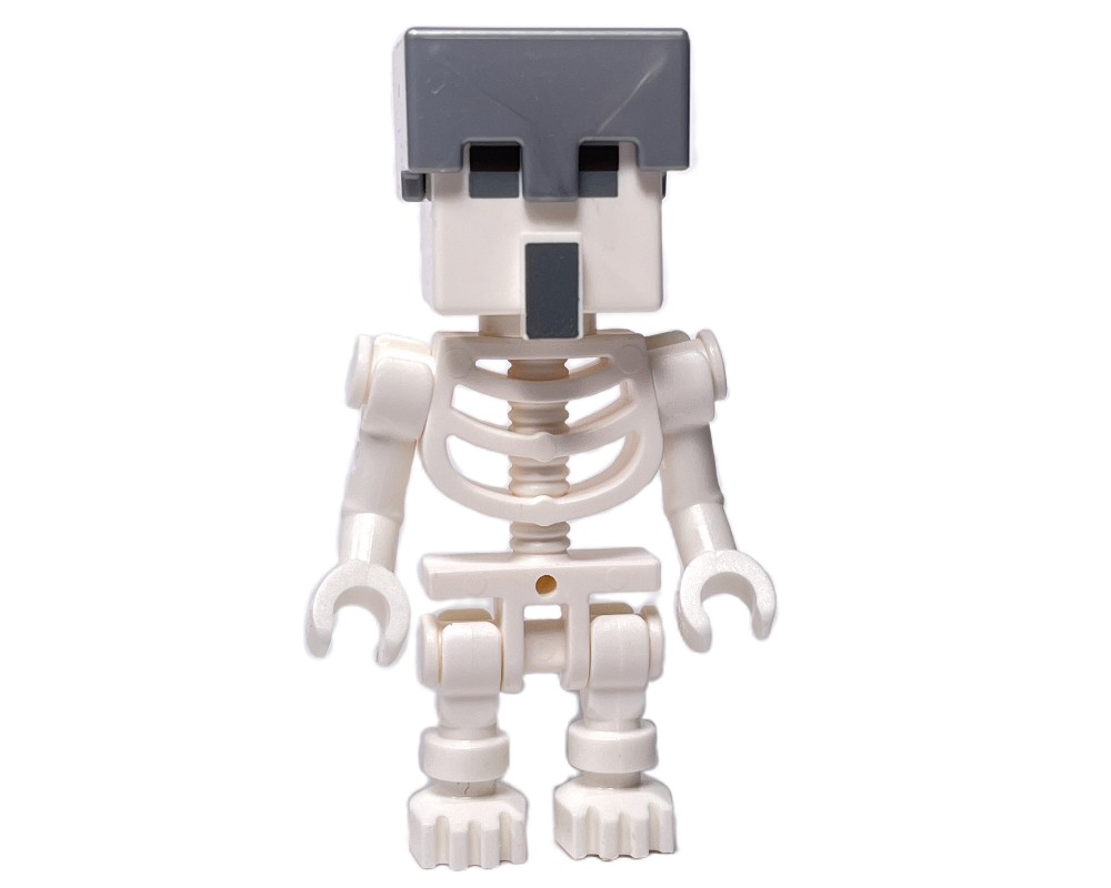 LEGO Set fig-014561 Skeleton, Flat Silver Helmet, Villager Head ...