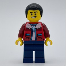 Man, Red Jacket, Dark Blue Legs, Black Hair (fig-014604)