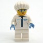 Forensic Detective, White LAb Suit, White Cap