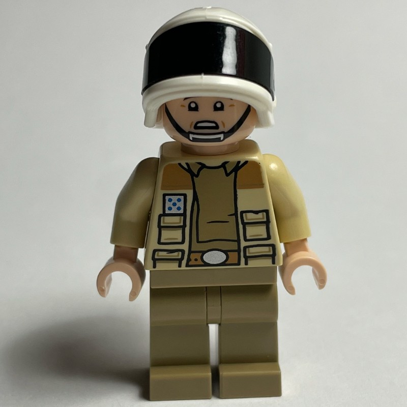 LEGO Set fig-014805 Captain Antilles, Dark Tan Undershirt, Dual Sided ...