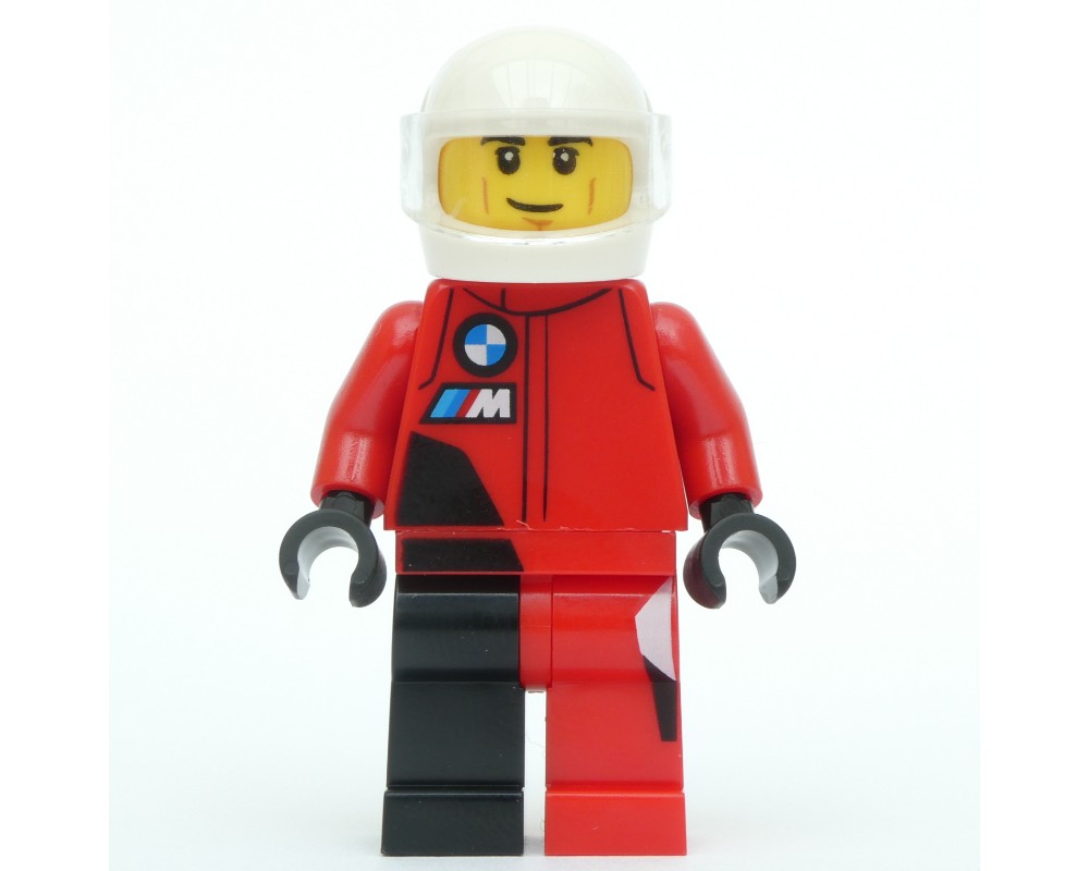 LEGO Set fig-014816 Race Driver - Red Racing Suit, White Helmet ...