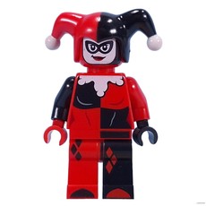 Harley Quinn in Jester Outfit, Red Head (fig-014859)