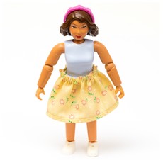 Belville Figure, Light Yellow Skirt, Medium Dark Pink Headband (fig-014905)