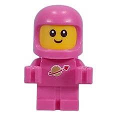 Classic Space Baby, Dark Pink, White Pupils (fig-014955)