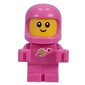Classic Space Baby, Dark Pink, White Pupils