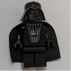 Darth Vader, Light Bluish Gray Skin, Scarred Right Cheek, Eyebrows (fig-015006)