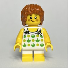 Kid, White Torso, White Legs with Yellow Feet, Dark Orange Hair (fig-015008)